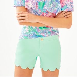 Lilly Pulitzer buttercup shorts resort aqua